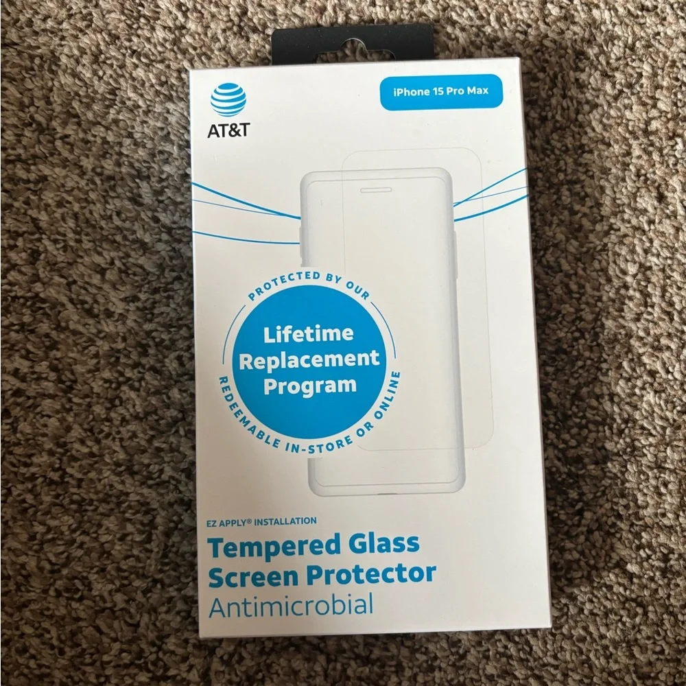 Tempered Glass Screen Protector for iPhone 15 Pro Max - Clear
